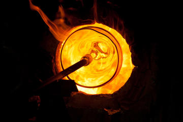 Glassblowing in Venice