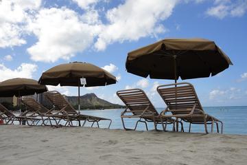 Day Trip Beach Umbrella and Chair Set Rental near Honolulu, Hawaii 