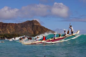 Day Trip Outrigger Canoe Surfing near Honolulu, Hawaii 