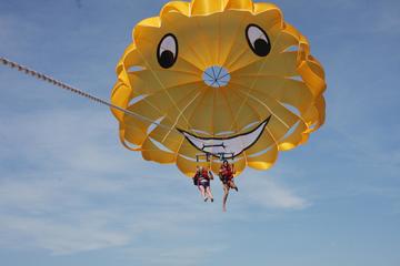 Parasiling adventure in Barcelona
