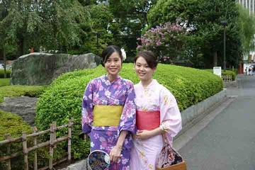 Private Kimono Experience in Asakusa with Tsukiji Fish Market Walking Tour and Water Bus Ride