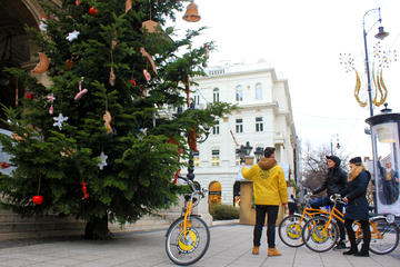 Budapest Winter Bike Tour with Cafe Stop and Market Visit