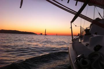 Lisbon Sunset Sensations Private Sailing Tour with Sparkling Wine
