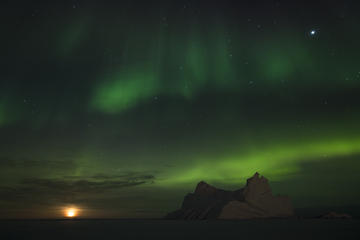 Northern Lights Guided Tour on Snowshoes from Ilulissat