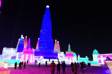 Private Ice Festival Night Tour with Dinner Options