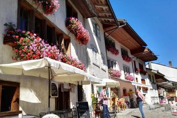 Winter Gruyeres Swiss countryside and chocolate