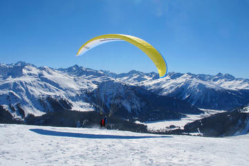 Klosters Paragliding Tandem Flight in Swiss Alps
