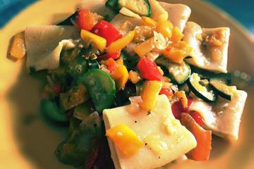 Vegetarian meal with wine, Evo oil tasting and vineyard visit