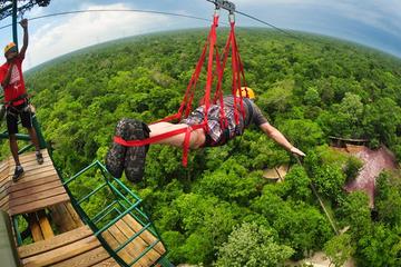 Cenote Maya  and Extreme Excursion Zipline ATV Tarzan jump and Cenote Maya