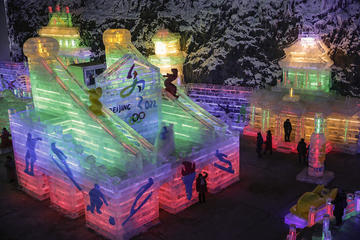 Private Tour: Ice Lantern Festival and Badaling Great Wall