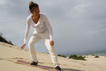 Sandboarding in Jeffreys Bay