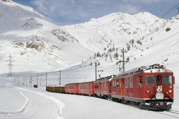 Swiss Alps Bernina Express Rail Tour from Milan with Hotel Pick Up