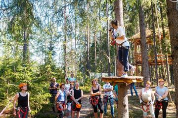 Saint Petersburg Morning Ziplining in the Rope Park