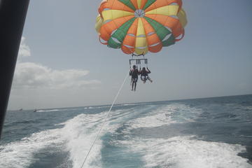 Double Parasail Over Cabbage Beach