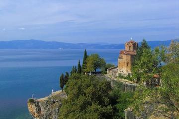 Ohrid city tour with Catamaran boat drive