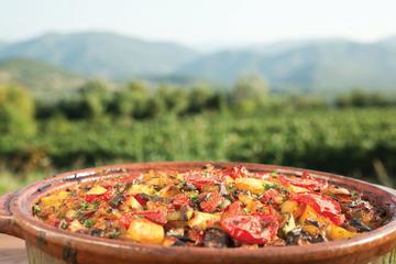 Traditional cooking class at winery