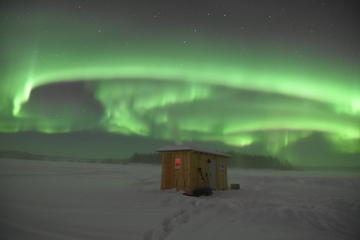 Aurora Borealis Viewing and Ice Fishing Adventure