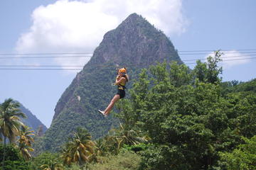 Zipline Experience at Morne Coubaril Estate in St Lucia