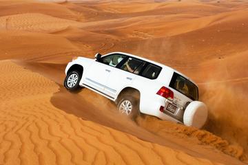 Dubai Desert Safari BBQ Dinner,Sand Boarding,Camel Ride with PRIVATE Transfer