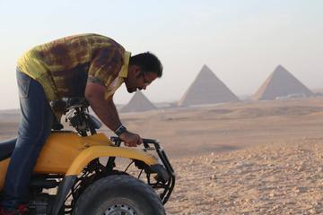 Cairo Desert Safari By Quad Bike around Giza Pyramids safari during the sunset