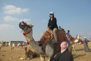 half day tour to Giza pyramids Sphinx Valley temple and camel ride
