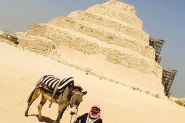 private guided trip to Giza Pyramids Sphinx Memphis and Sakkara step pyramids complex Day tour from Cairo or Giza hotels