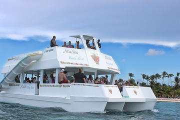Private Punta Cana Party Boat including Snorkeling, Natural Pools, and Water Slide