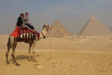 Private Guided day tour to Giza Pyramids Sphinx Memphis City and Saqqara Pyramid