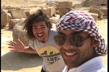 Stopover trip to Giza pyramids Sphinx Memphis Sakkara and boat ride on the Nile