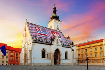 Zrce beach to Zagreb with a guided tour of Plitvice Lakes