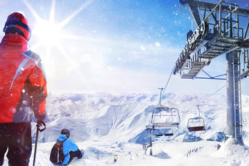 Learn to ski! Private day trip to Gudauri incl Ski, Lifts, Lunch, Instructor