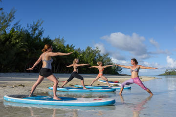 Paddle Board Yoga in Muri Lagoon