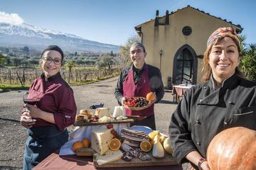 Barefoot on Etna Slope: Sicilian Countryside Private Tour and Picnic at Rural Farmhouse from Messina