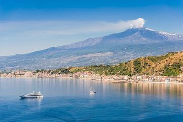 From Volcano to the Sea: Private Tour of Etna and Taormina Boat Tour with Dinner