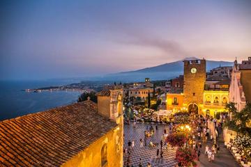 Taormina Sunset Walking Tour with Aperitif on Roof-Top Terrace