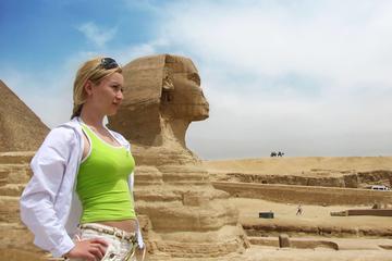 Day tour to Giza pyramids and the sphinx Sakkara and Memphis and Carpet school