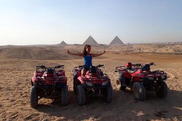 Quad Bike during sunset and sound and light show at Giza Pyramids with Dinner