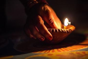 Diwali Festival Celebration with Indian Family