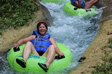 Ziplining, River Tubing, and Blue Hole Adventure from Runaway Bay
