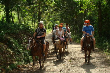 Canopy and Horseback Riding at Arenal La Fortuna Guided through Mountain Trail