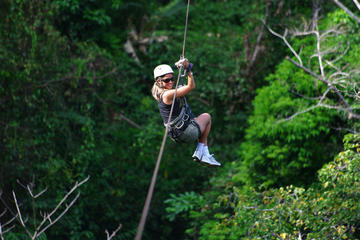 Zip line Canopy half day adventure tour near San Jose Costa rica in San Ramon