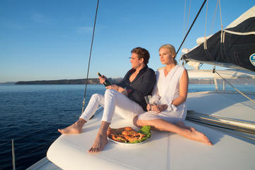Private Luxury Catamaran Cruise of Santorini