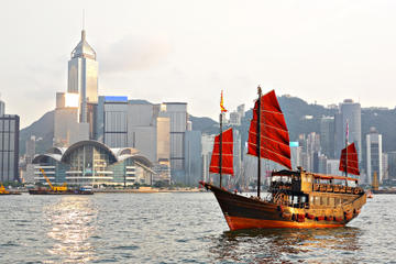 Hong Kong Skyline and Junk 