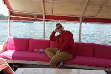 Nile Felucca in Cairo and traditional food Koshry from Cairo or Giza hotel