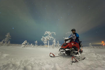Northern Lights Snowmobile Safari with Finnish Picnic and Bonfire