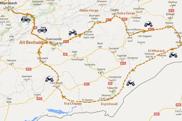 10-Days Guided Quad Tour - Kasbah Gorges Oasis and Dunes