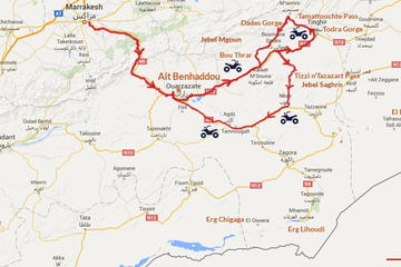 8-Days Guided Quad Tour - The Challenge: Gorges Passes and Oasis