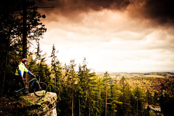 Epic Mountain Bike Tour in Czech Mountains from Prague