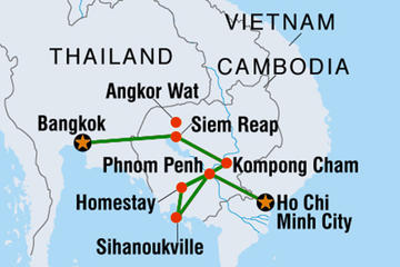 Cambodia basic 12 days (from Bangkok to Saigon)