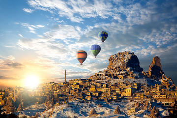Low cost hot air balloon ride in Cappadocia